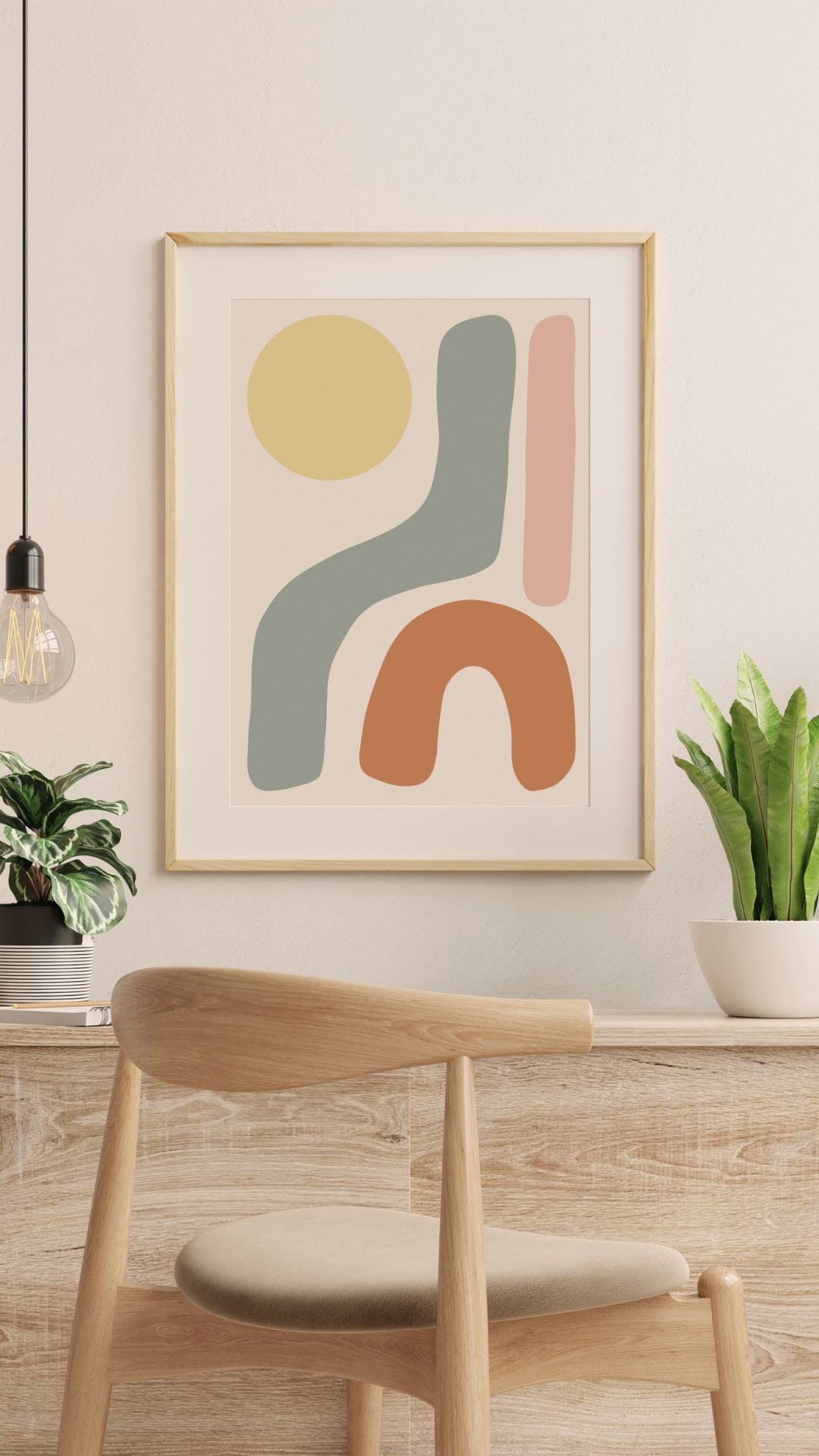 Abstract Bold Shapes, Digital Art Print - Tania Bisaz