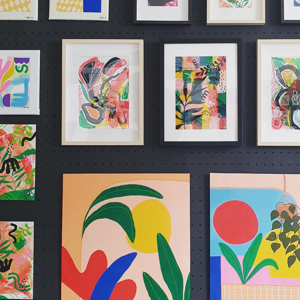 Original Abstract Painting, 50 x 60 cm - Tania Bisaz