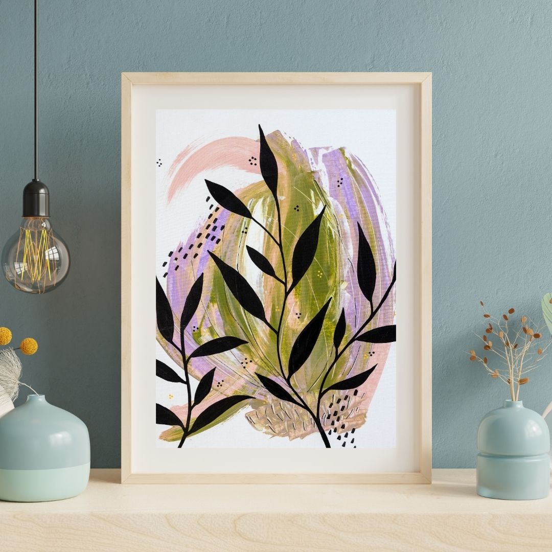 ABSTRACT BOTANICAL POSTER PRINT