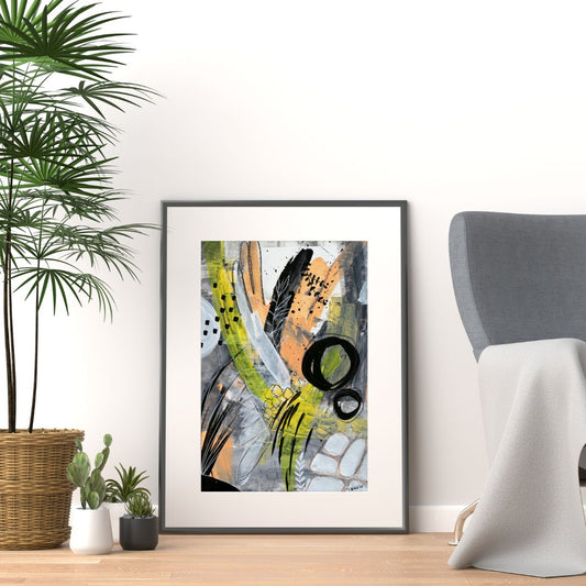 Original Abstract Painting, 40 x 50 cm - Tania Bisaz