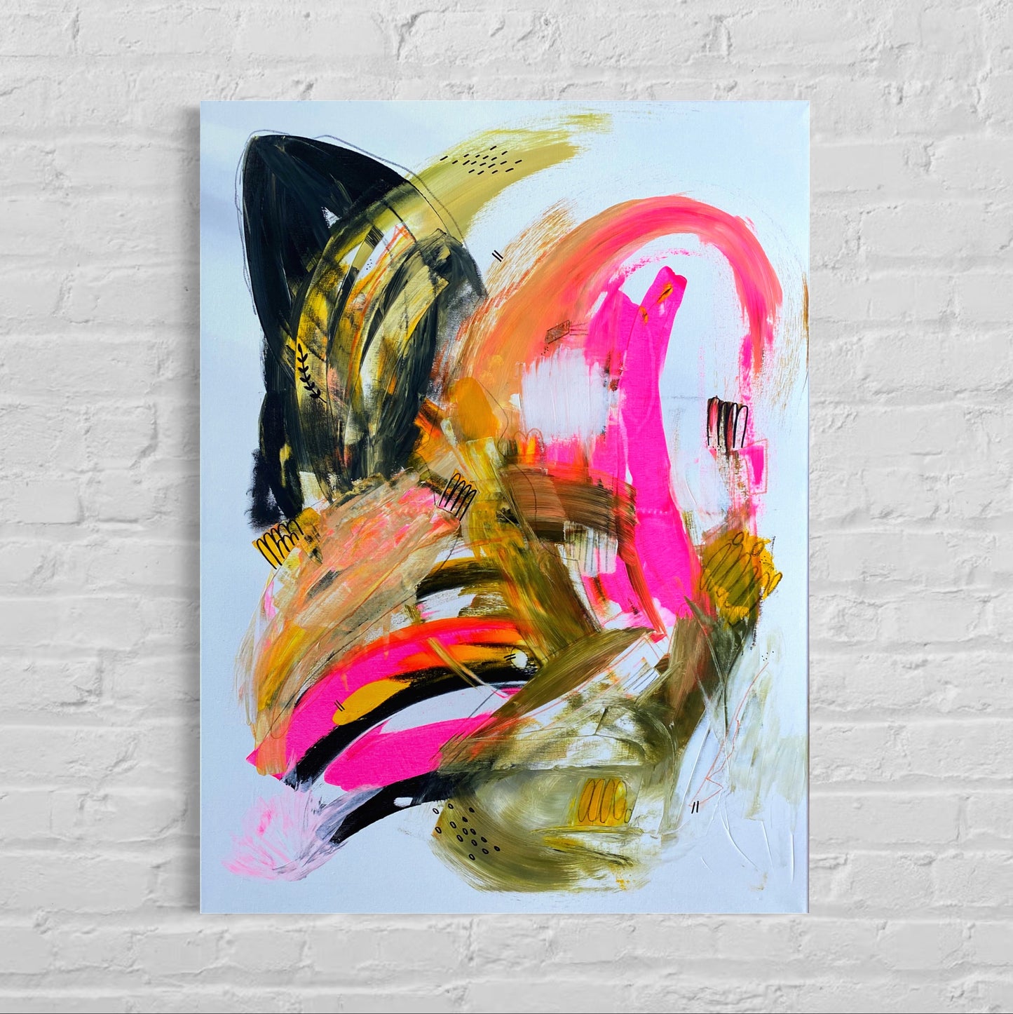 Original Abstract Painting, 60 x 80 cm - Tania Bisaz