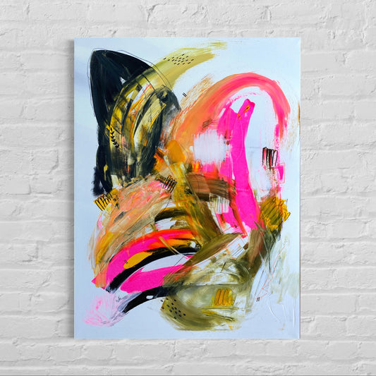 Original Abstract Painting, 60 x 80 cm - Tania Bisaz