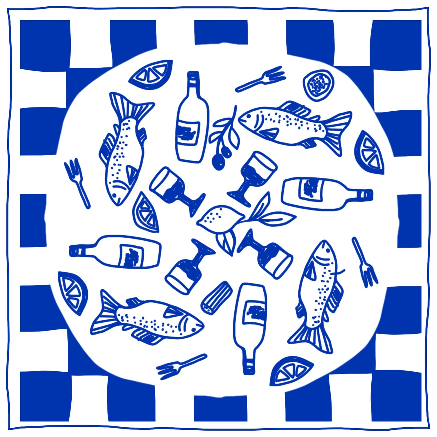 Organic Cotton Bandana – Limited Edition Mediterranean
