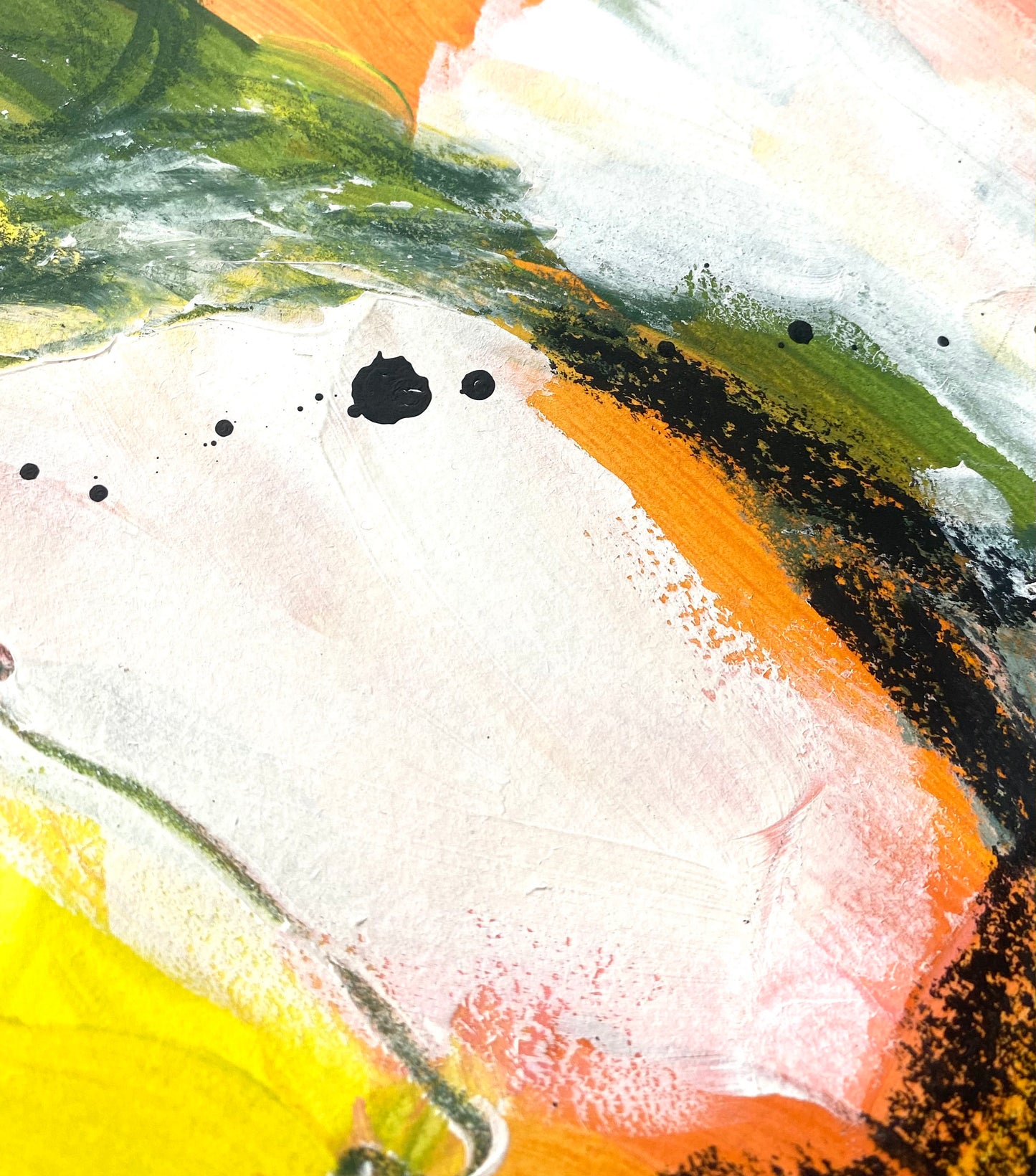 Original Abstract Painting, A4 - Tania Bisaz