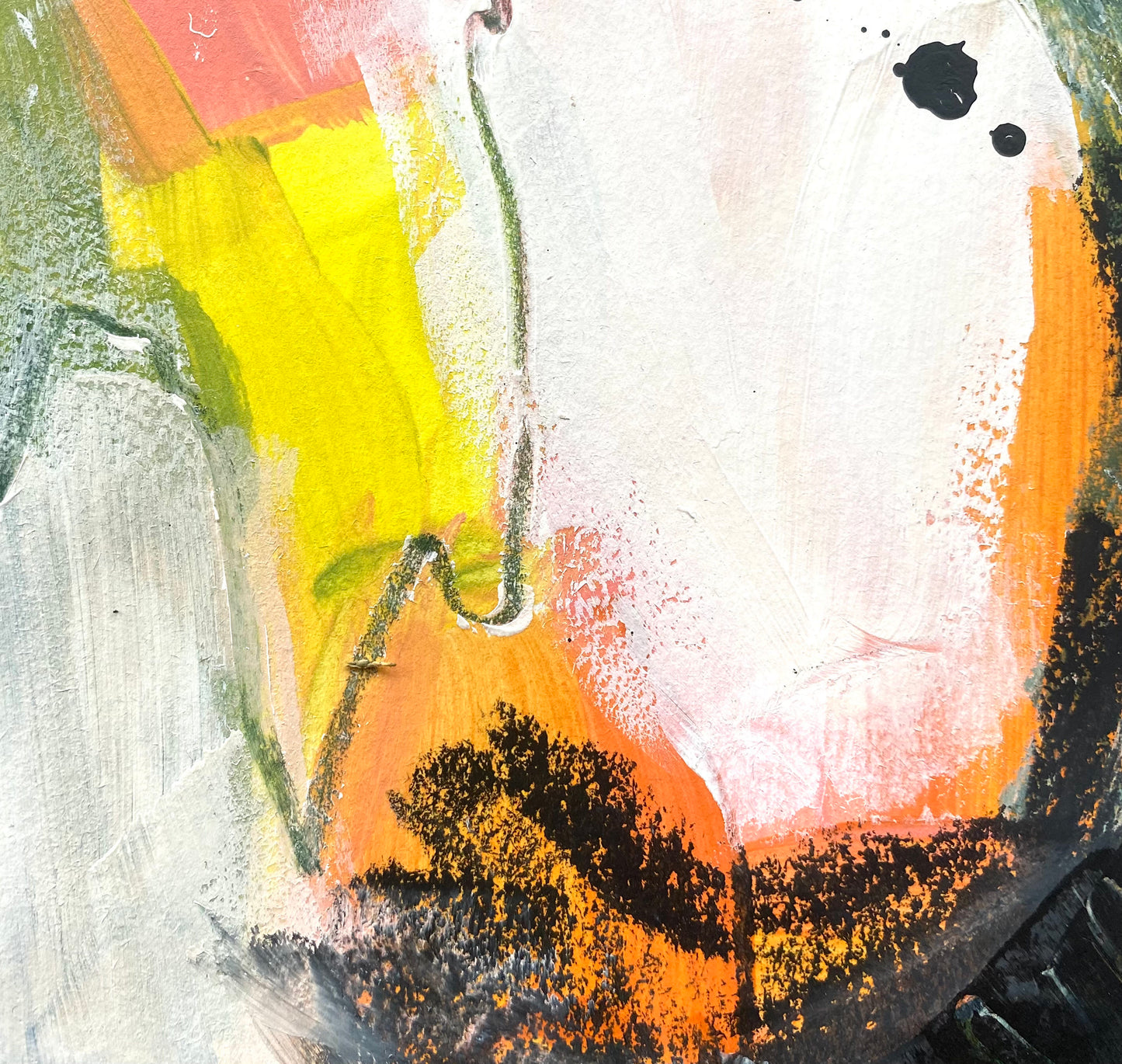 Original Abstract Painting, A4 - Tania Bisaz