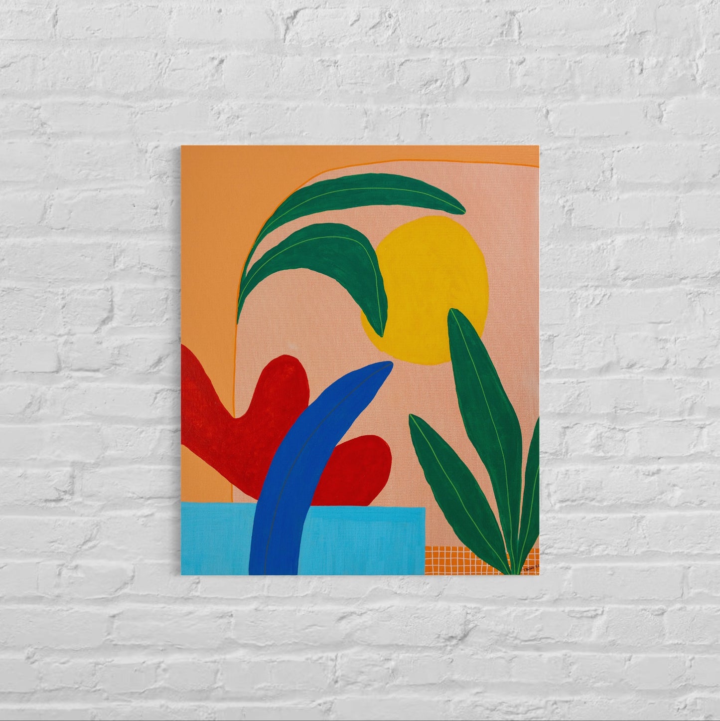 Original Abstract Painting, 50 x 60 cm - Tania Bisaz