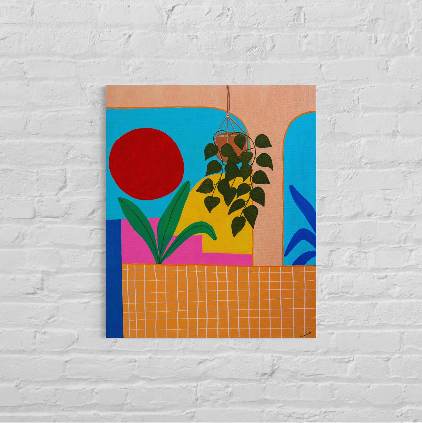 Original Abstract Painting, 50 x 60 cm - Tania Bisaz