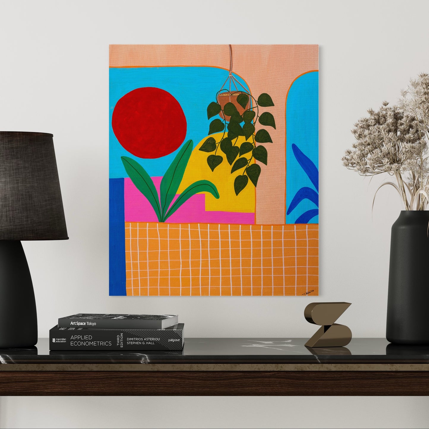 Original Abstract Painting, 50 x 60 cm - Tania Bisaz