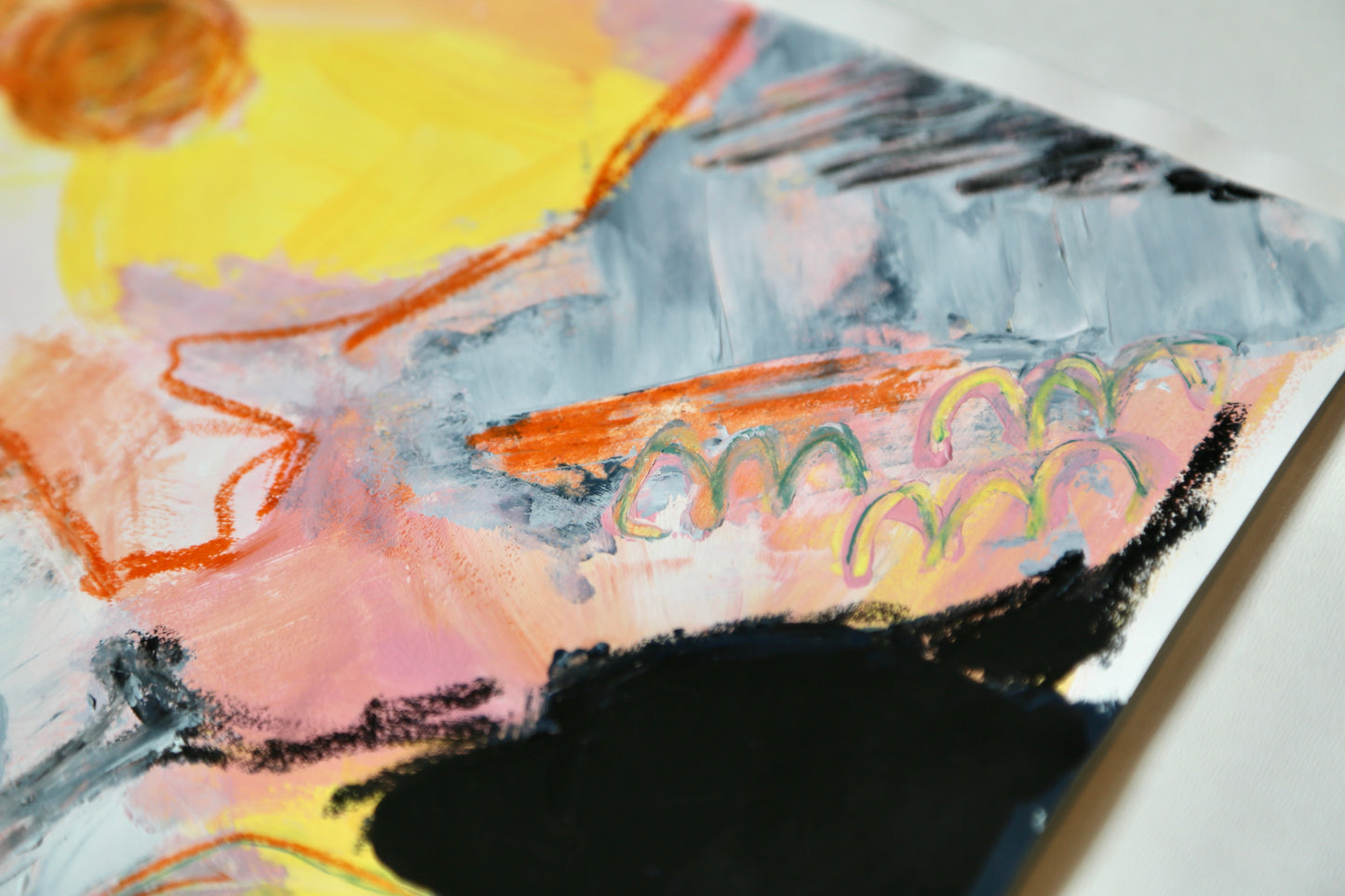 Soft Collision – A4 Original Painting