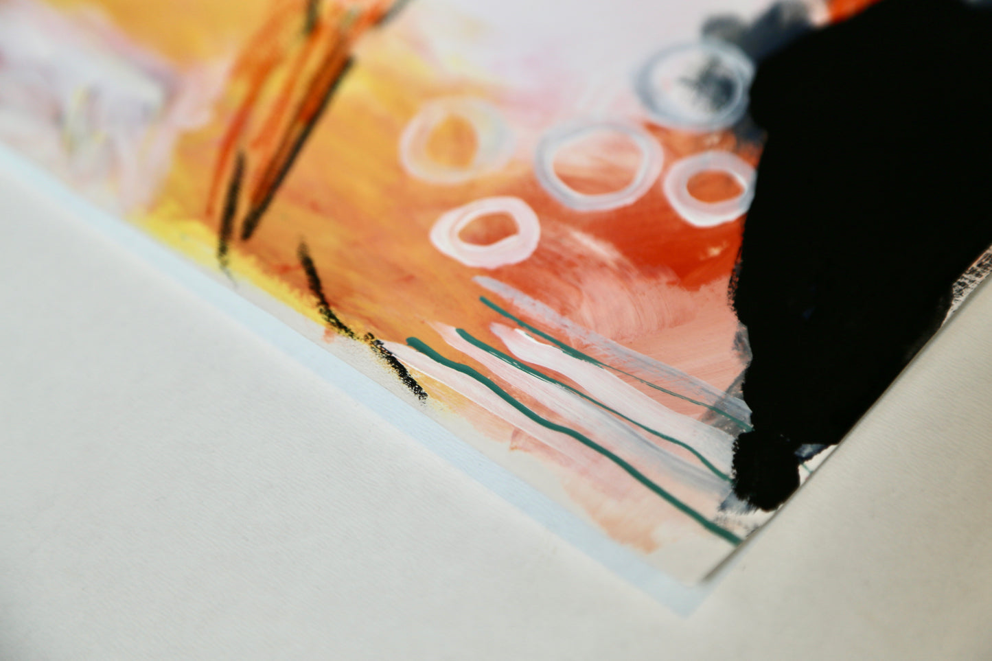 Soft Collision – A4 Original Painting