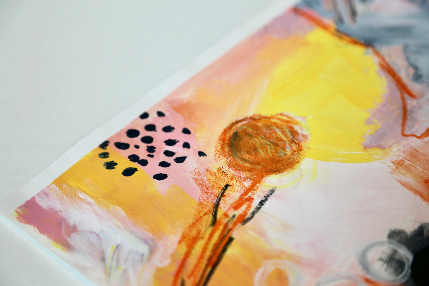 Soft Collision – A4 Original Painting