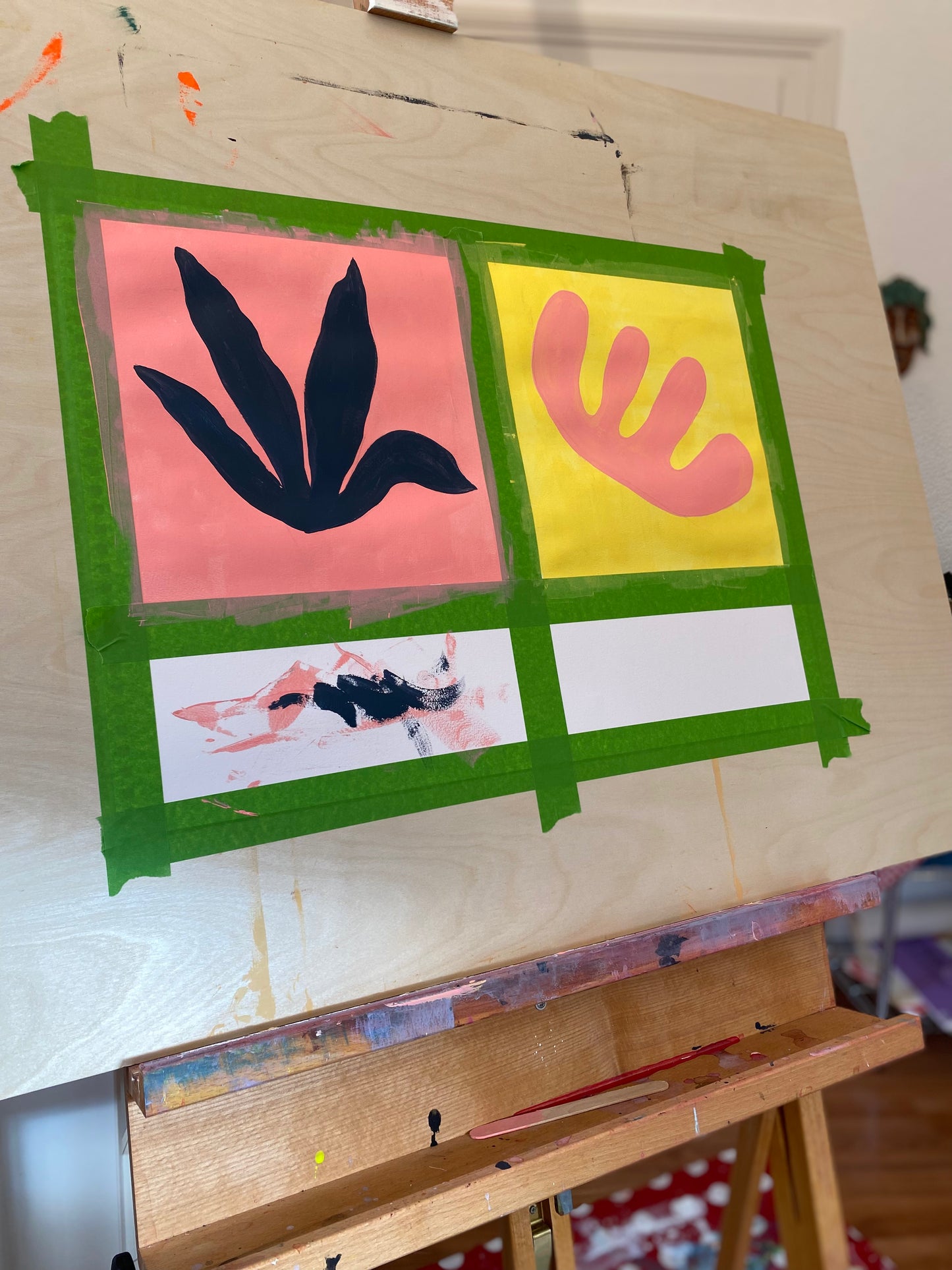 Original Abstract Painting, Desert Botanicals #05 - Tania Bisaz