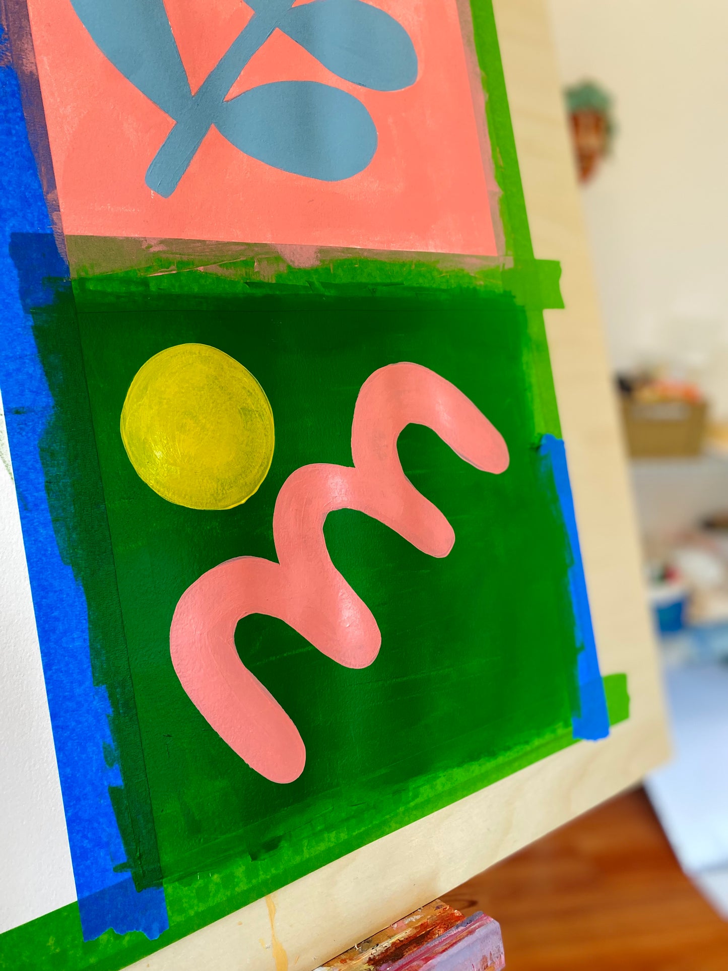 Original Abstract Painting, Desert Botanicals #01 - Tania Bisaz