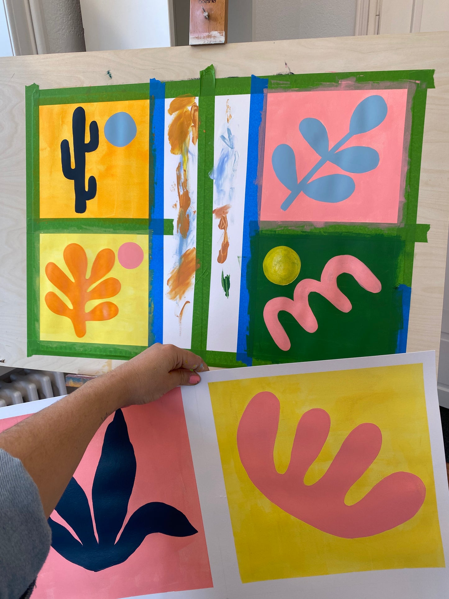 Original Abstract Painting, Desert Botanicals #06 - Tania Bisaz