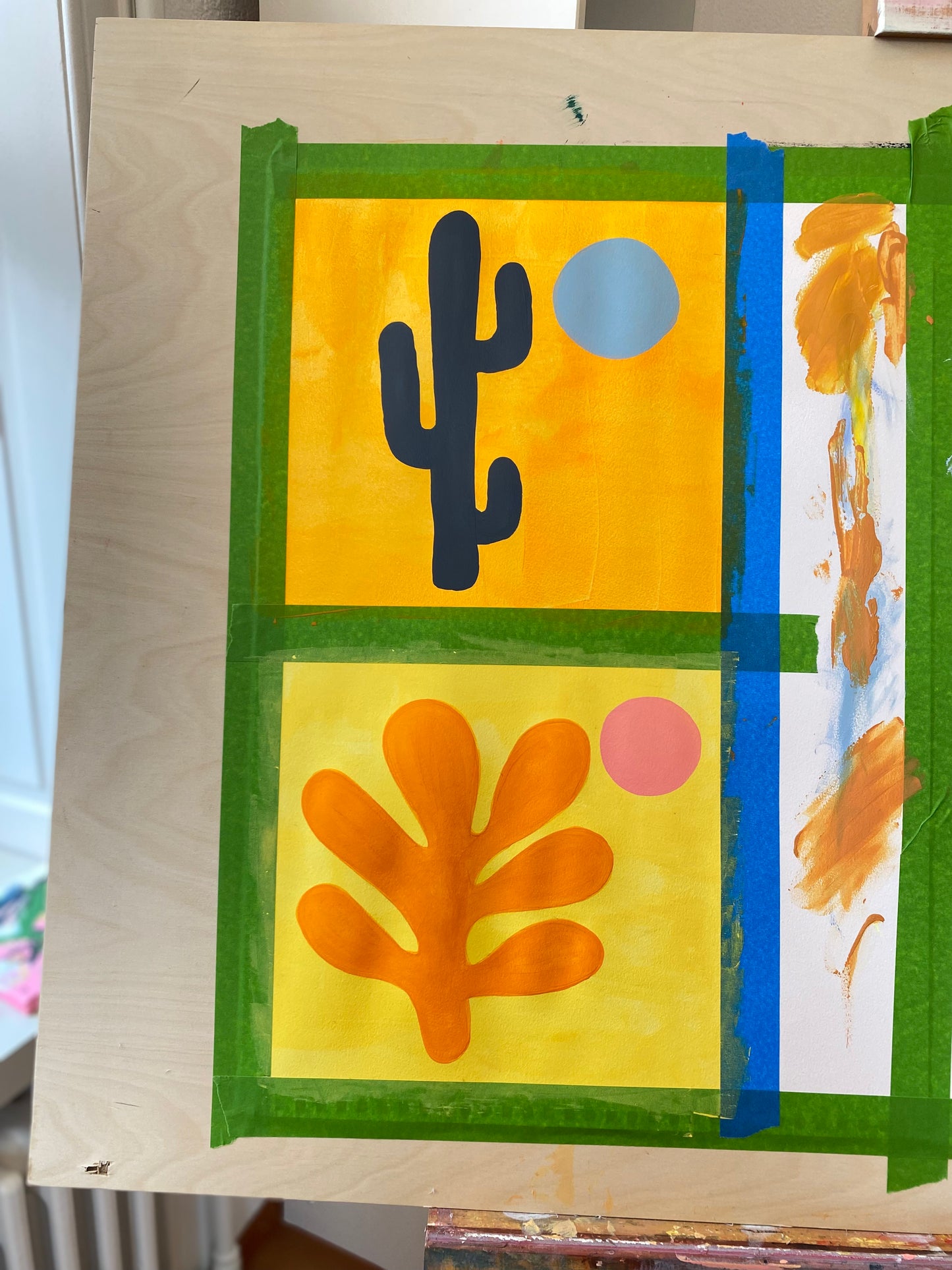 Original Abstract Painting, Desert Botanicals #03 - Tania Bisaz