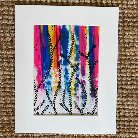 Original Abstract Painting, 24 x 30 cm - Tania Bisaz