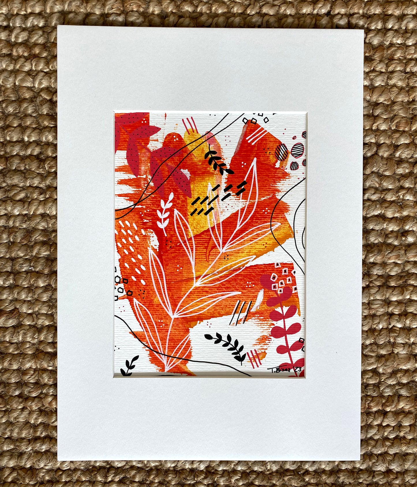 Original Abstract Painting, A5 - Tania Bisaz