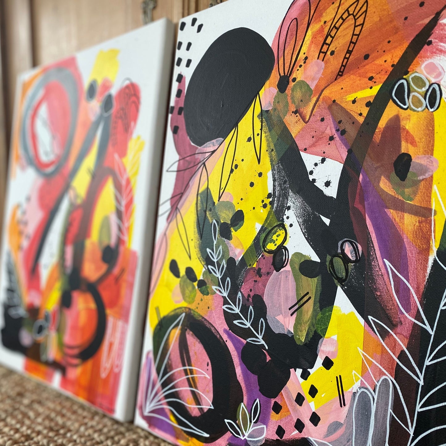 Original Abstract Painting, 30 x 40 cm - Tania Bisaz