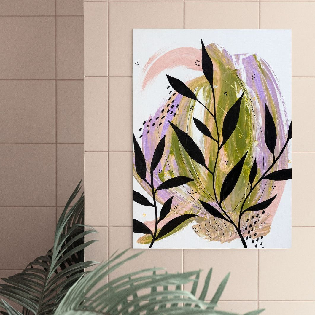 ABSTRACT BOTANICAL POSTER PRINT