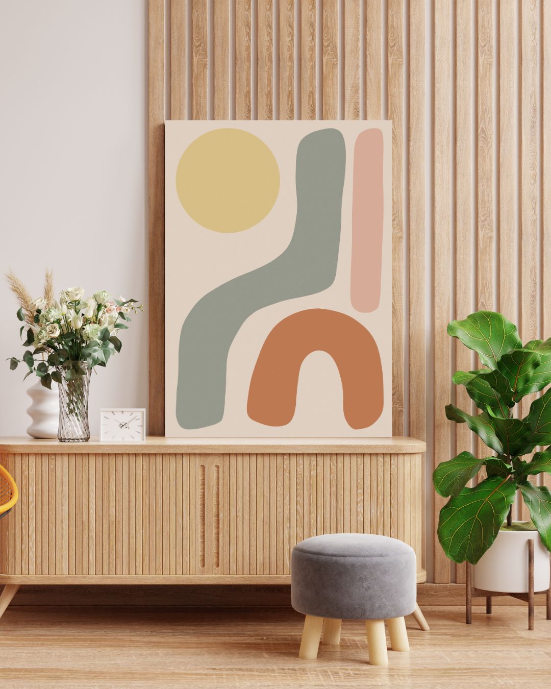 Abstract Bold Shapes, Digital Art Print - Tania Bisaz