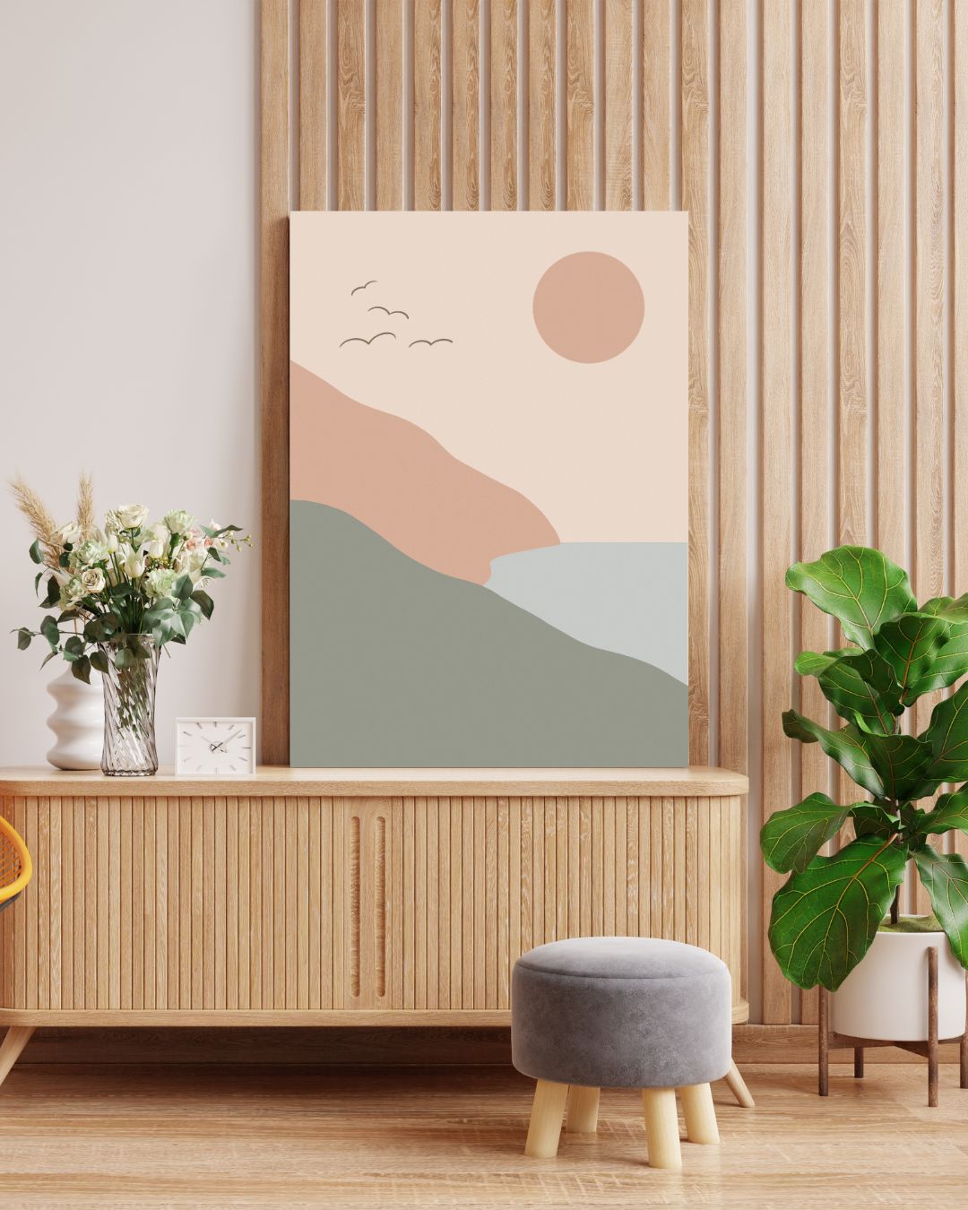 The Birds And The Sea, Digital Art Print - Tania Bisaz