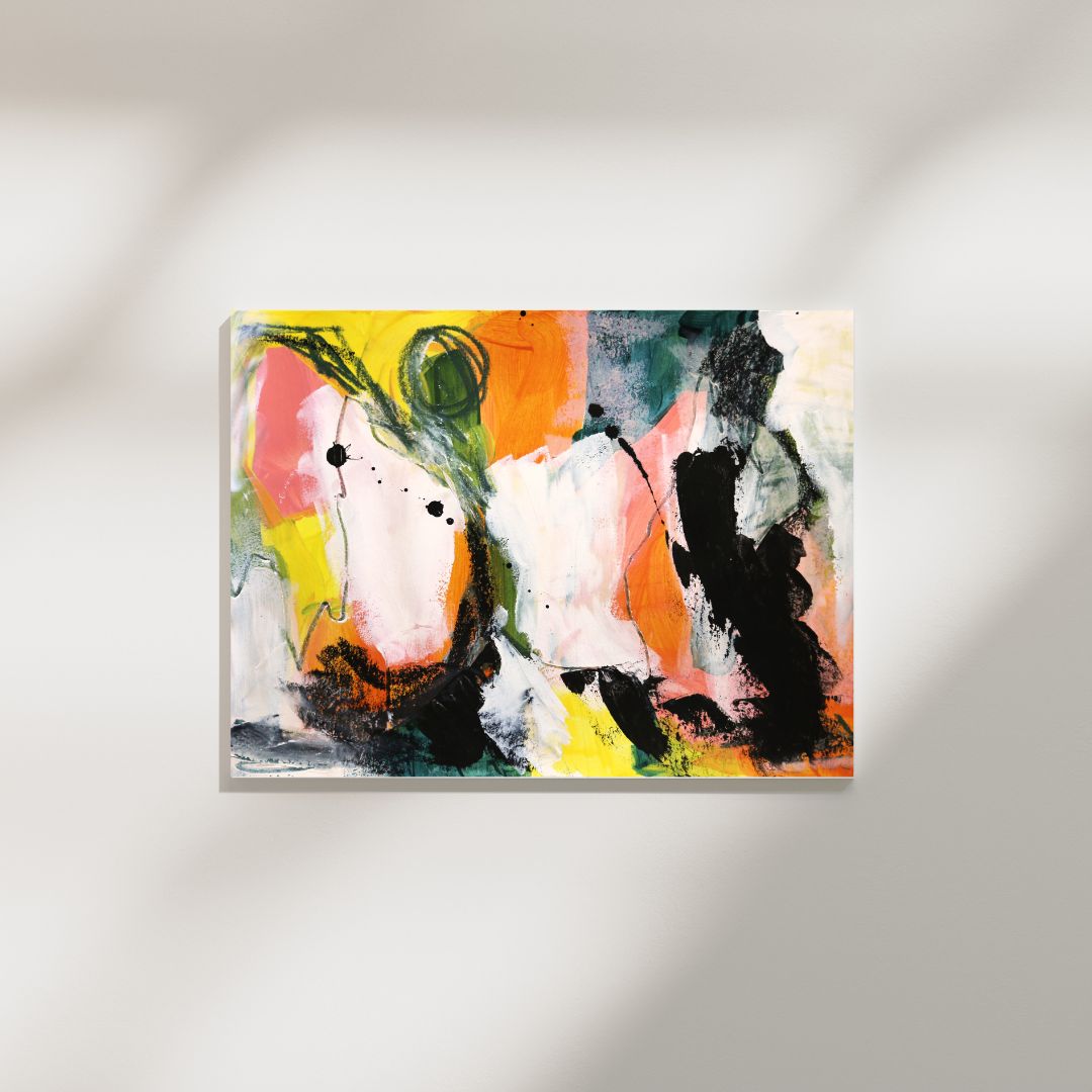 Original Abstract Painting, A4 - Tania Bisaz