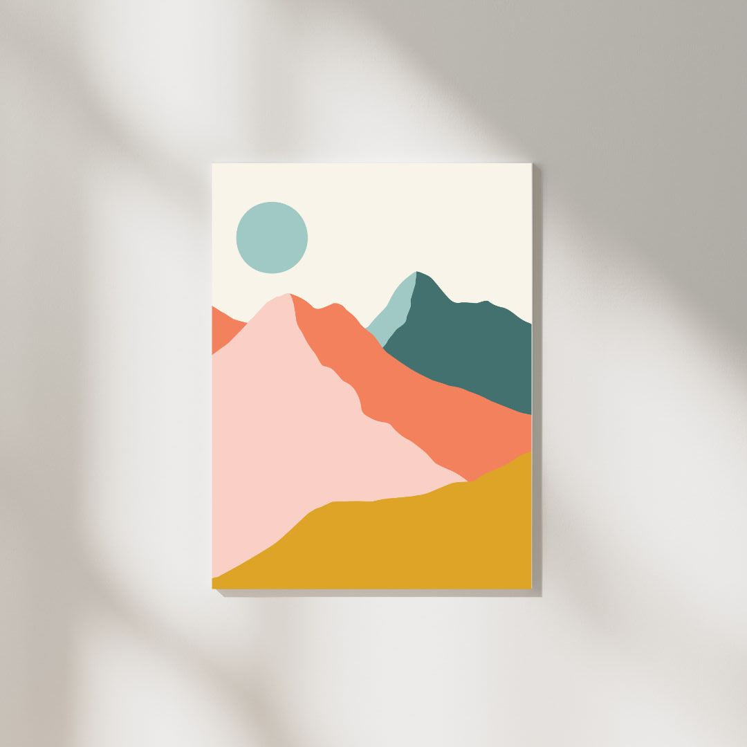 Minimal Mountains, Digital Art Print - Tania Bisaz