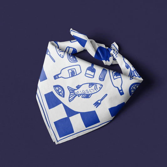 Organic Cotton Bandana – Limited Edition Mediterranean - Tania Bisaz