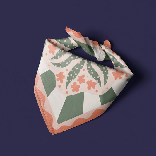Organic Cotton Bandana – Limited Edition Floral - Tania Bisaz