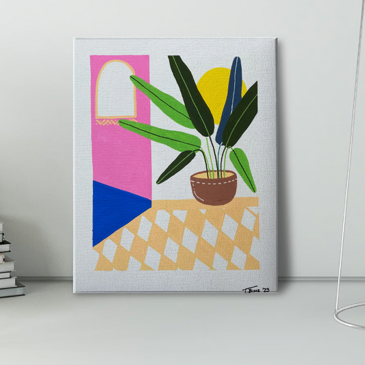 Original Abstract Painting, 24 x 30 cm - Tania Bisaz