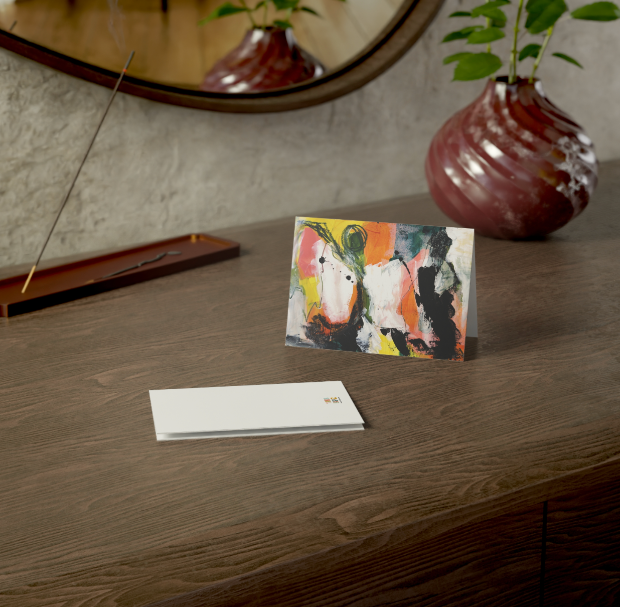 Set of 5 Greeting cards, Abstract - Tania Bisaz