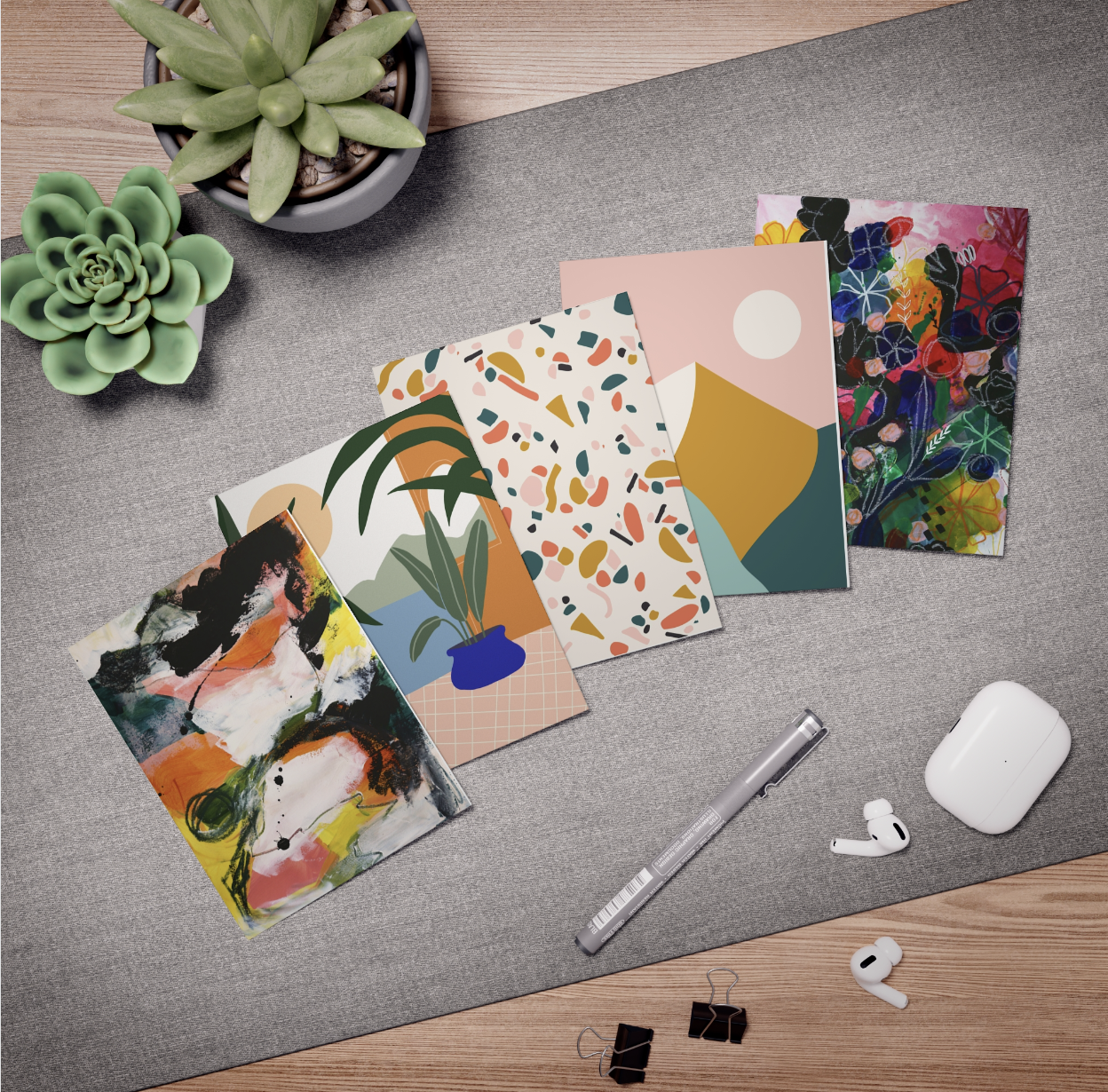Multi Design Postcards, 5 Pack - Tania Bisaz