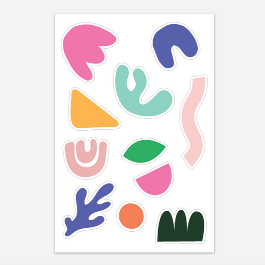 Abstract Shapes Sticker Sheet - Tania Bisaz