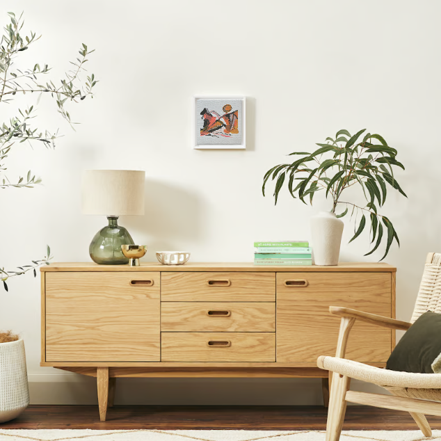 Original Abstract Mountains Painting, 20 x 20 cm - Tania Bisaz