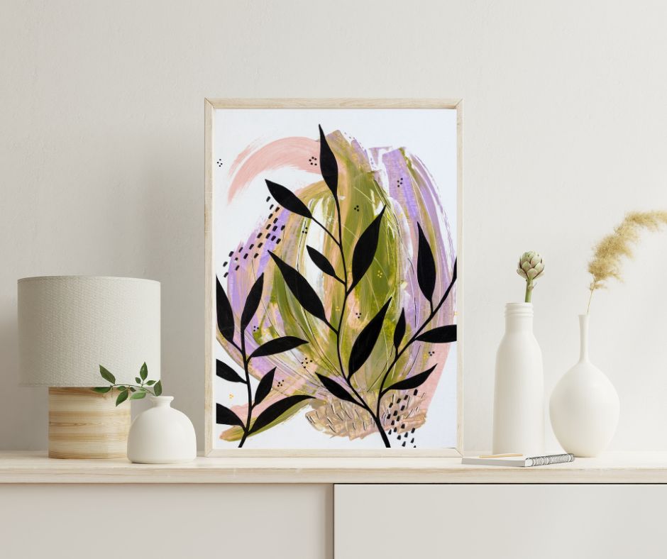 ABSTRACT BOTANICAL POSTER PRINT
