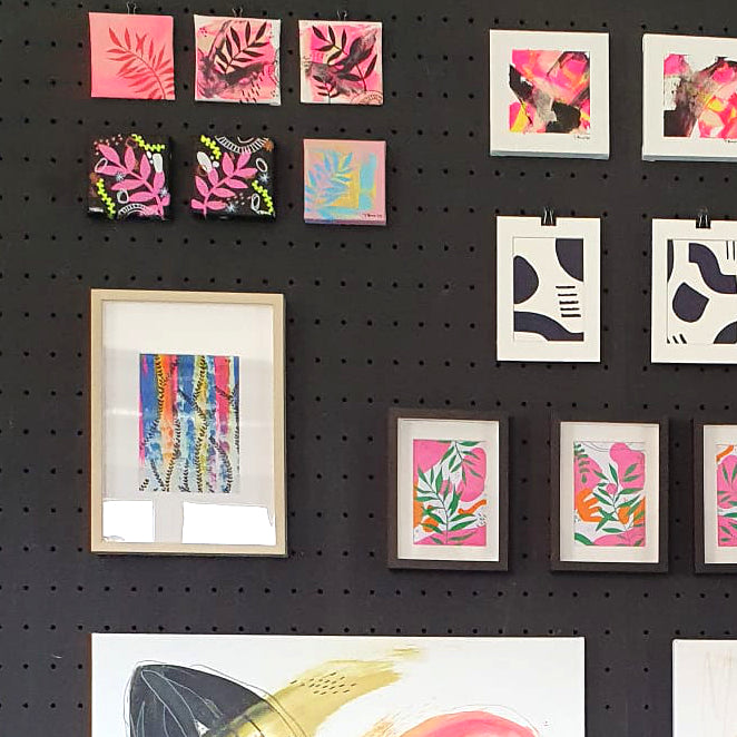 Original Abstract Painting, 24 x 30 cm - Tania Bisaz