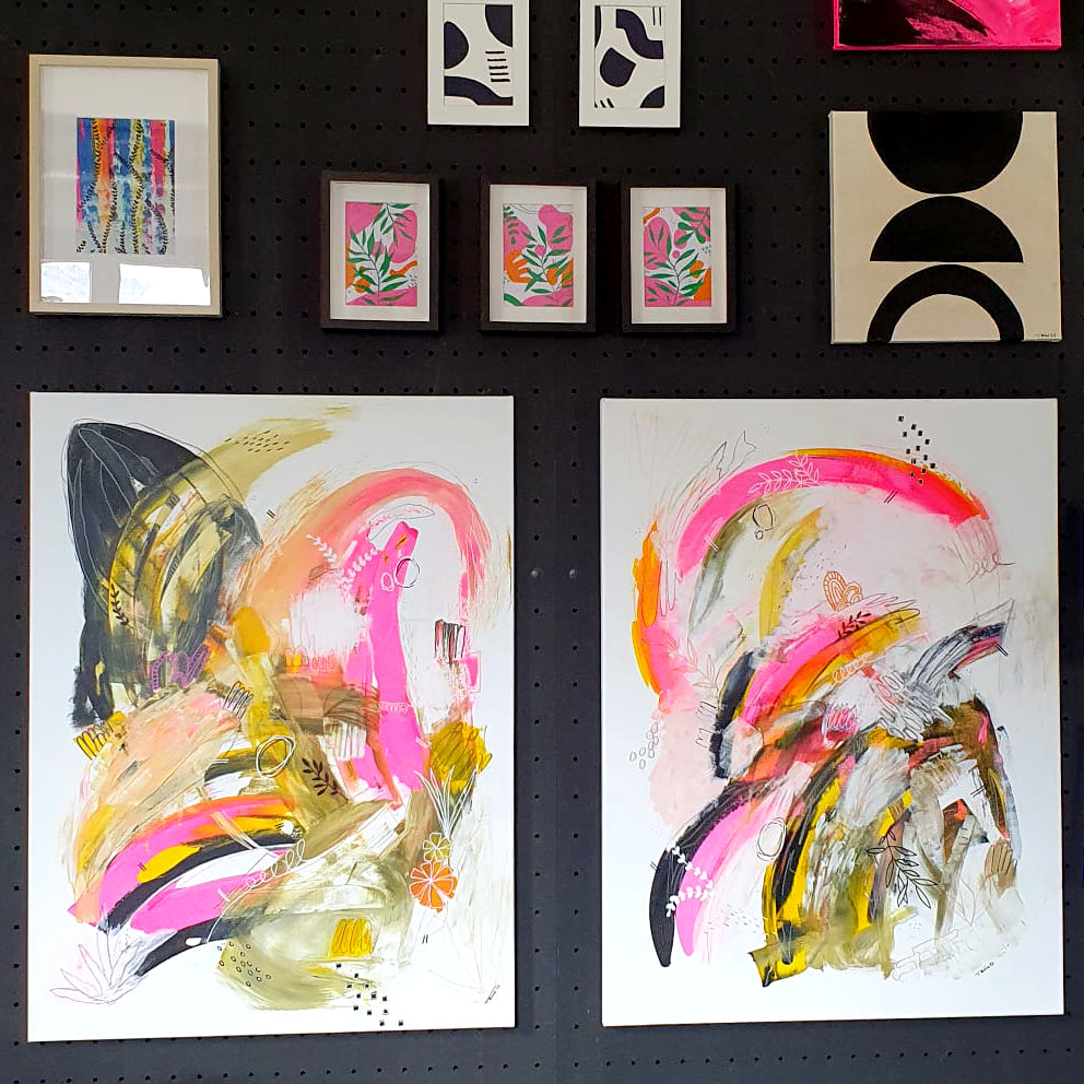 Original Abstract Painting, 60 x 80 cm - Tania Bisaz