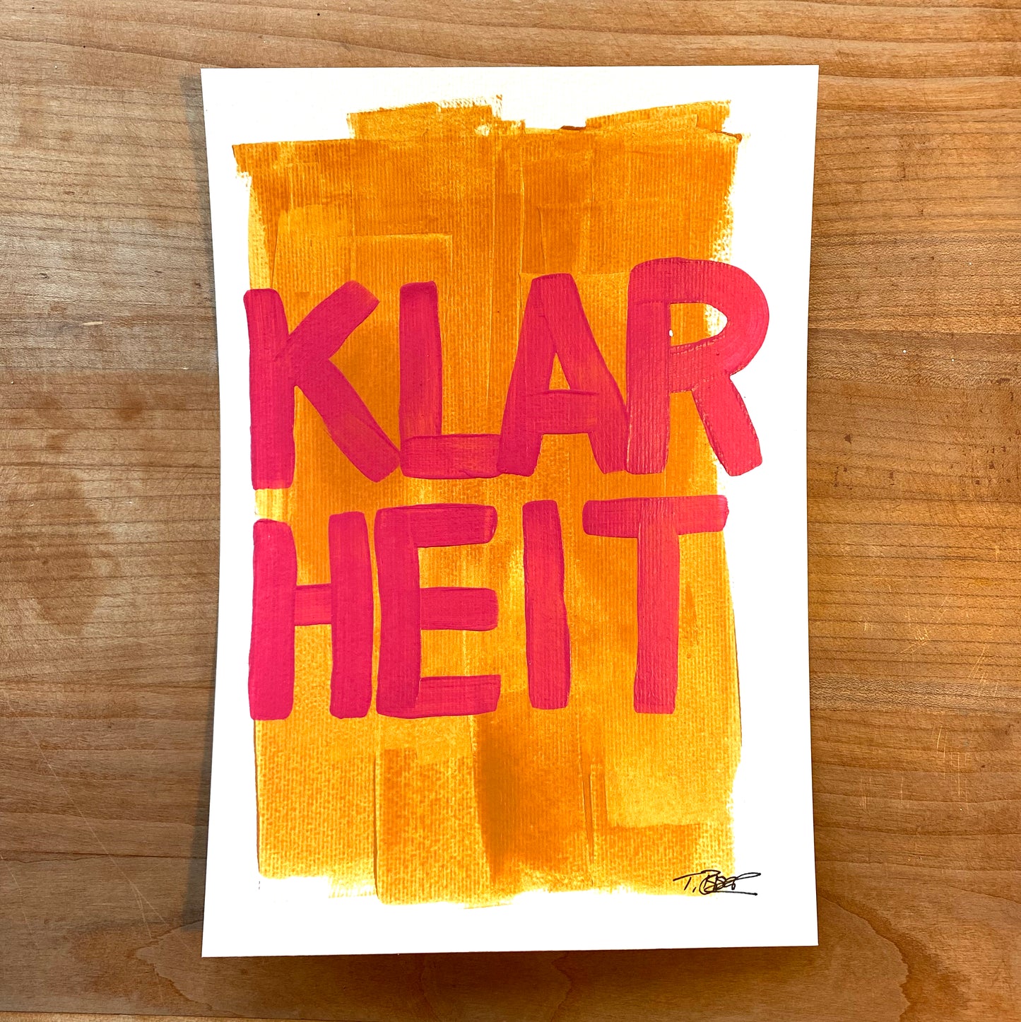 Your Word of the Year, Original Custom Painting - Tania Bisaz