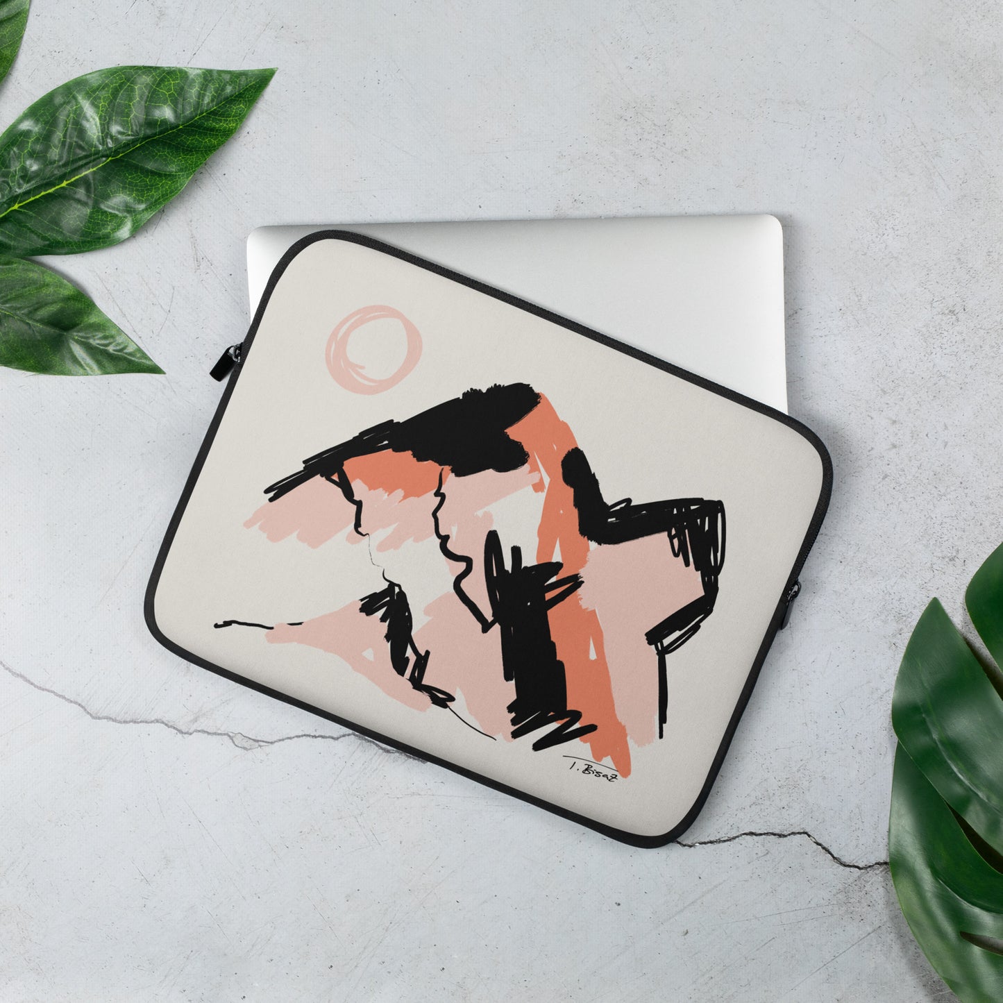 Laptop Sleeve, Abstract Mountains - Tania Bisaz