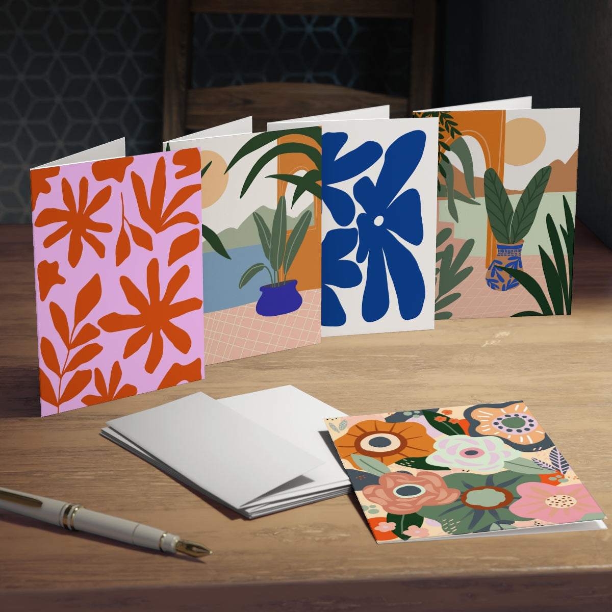 Multi Design Greeting Cards, 5 Pack - Tania Bisaz