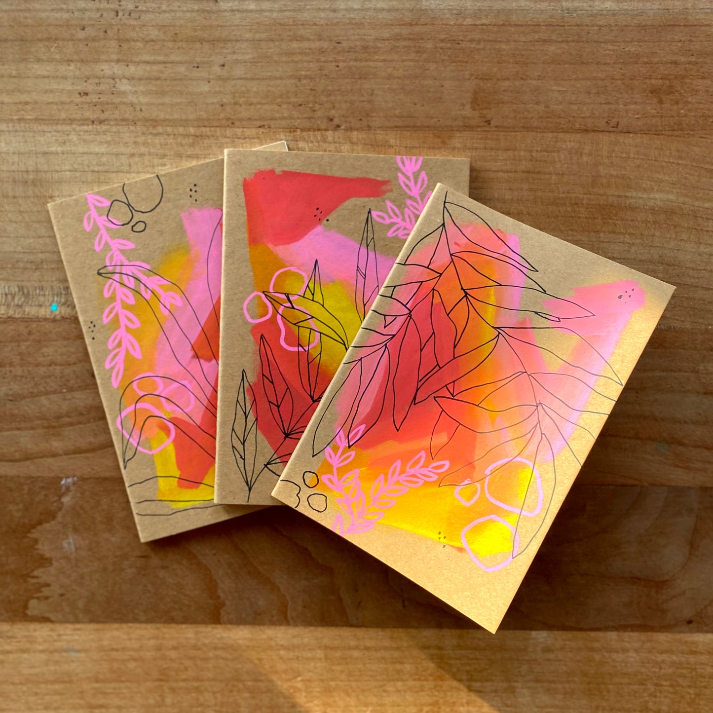 Mini Notebook Set with Original Art Covers (Set of 3) - Tania Bisaz