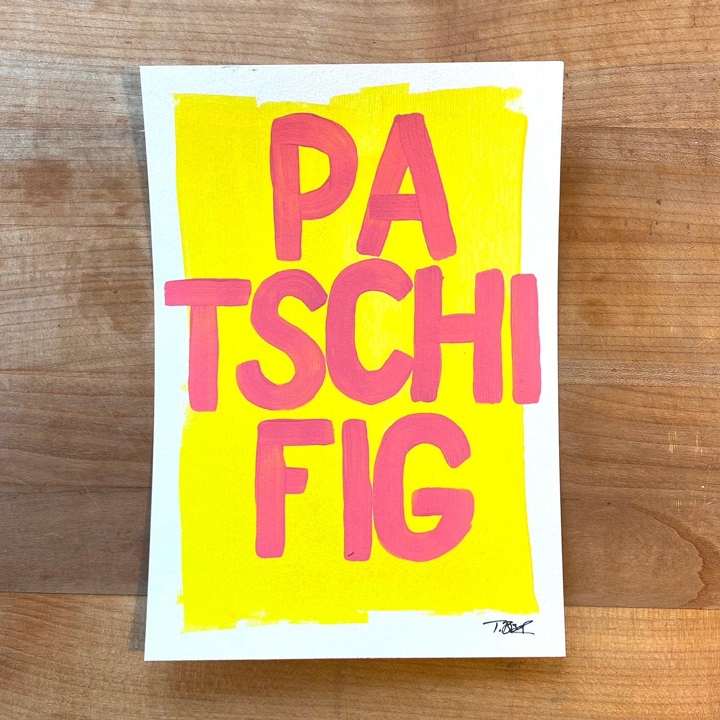 Your Word of the Year, Original Custom Painting - Tania Bisaz