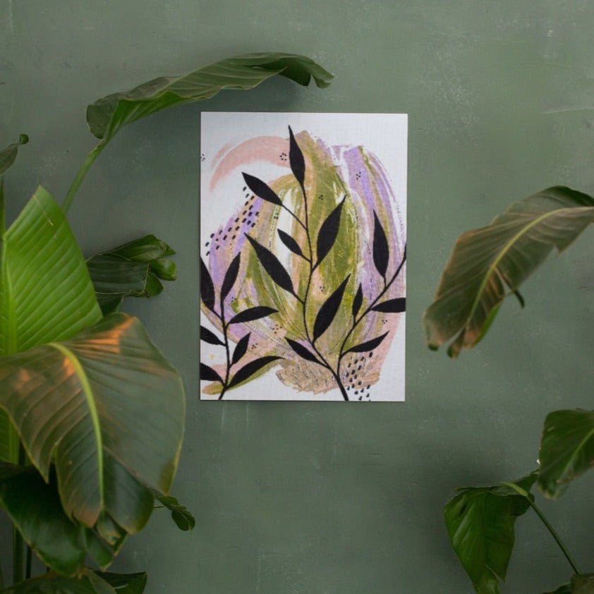 ABSTRACT BOTANICAL POSTER PRINT