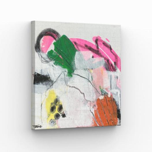 Original Abstract Painting, 20 x 20 cm - Tania Bisaz