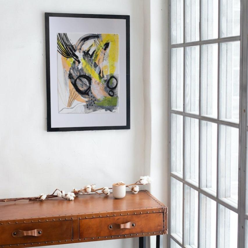 Original Abstract Painting, 50 x 70 - Tania Bisaz