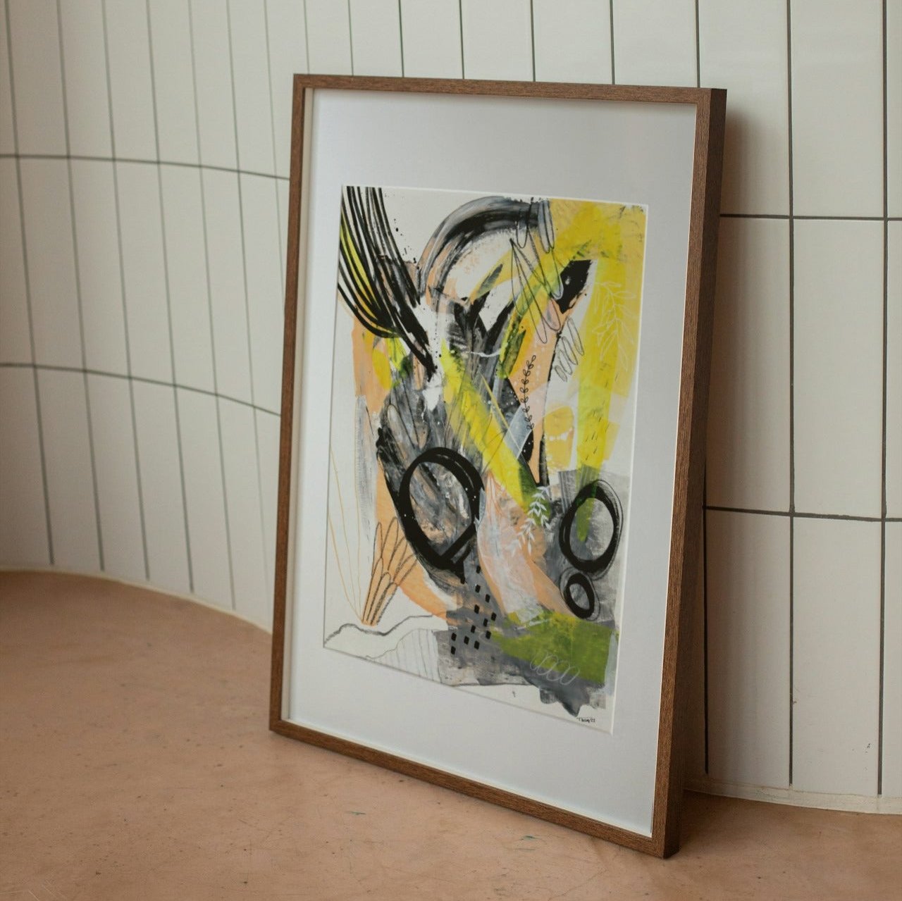 Original Abstract Painting, 50 x 70 - Tania Bisaz