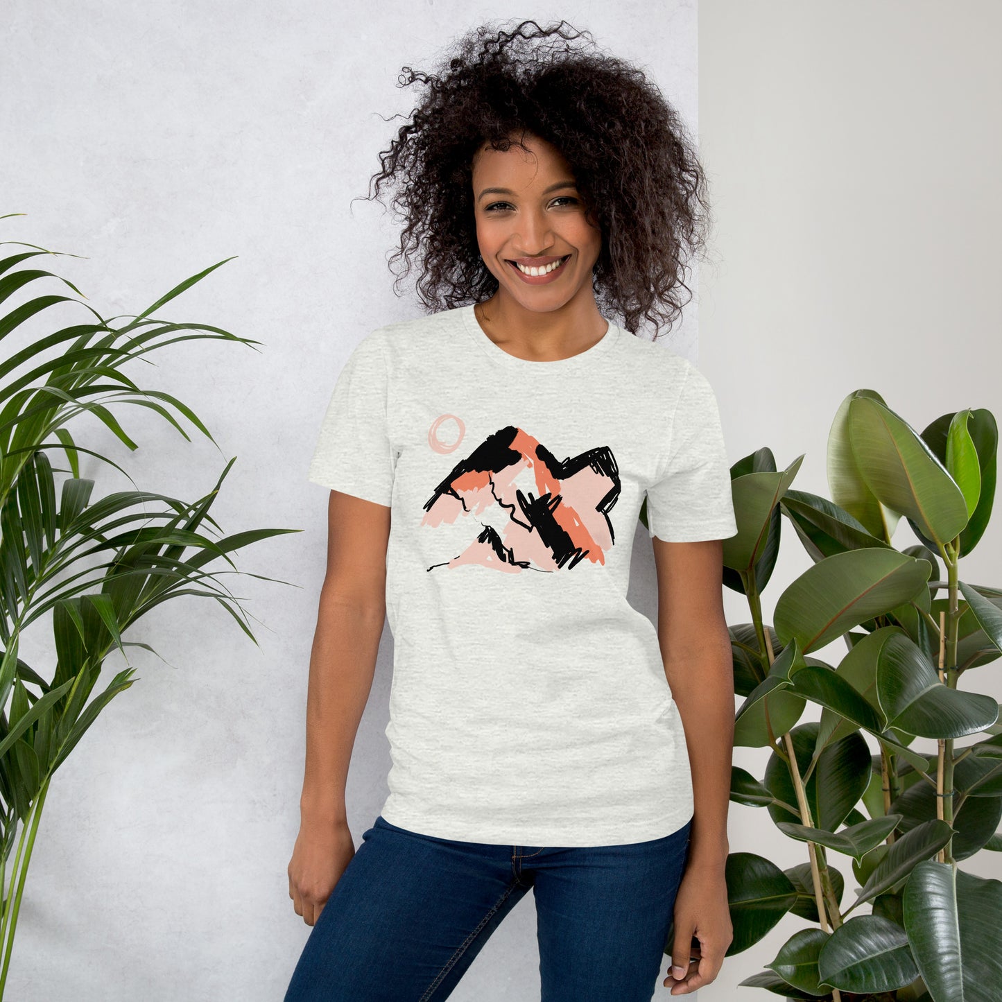 Abstract Mountains Unisex T-Shirt - Tania Bisaz