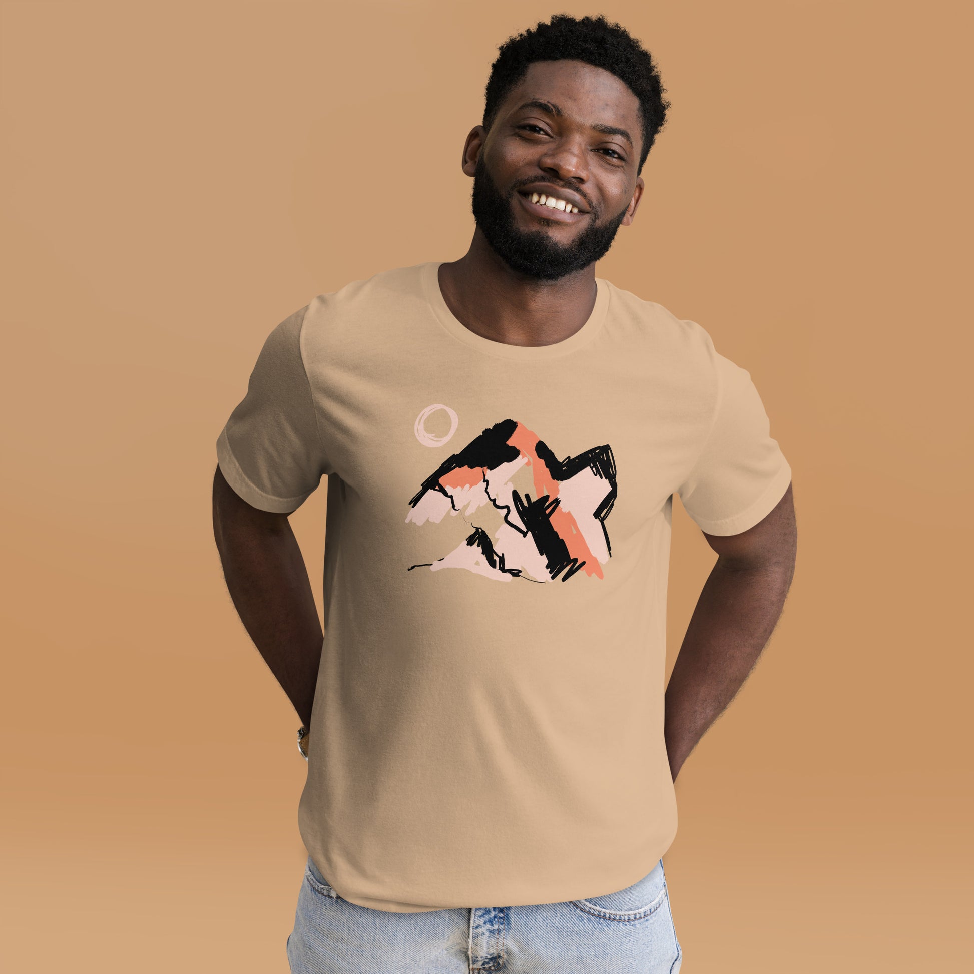 Abstract Mountains Unisex T-Shirt - Tania Bisaz