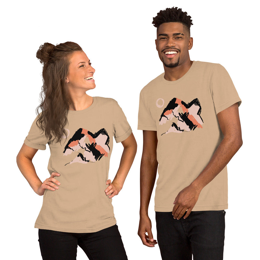 Abstract Mountains Unisex T-Shirt - Tania Bisaz