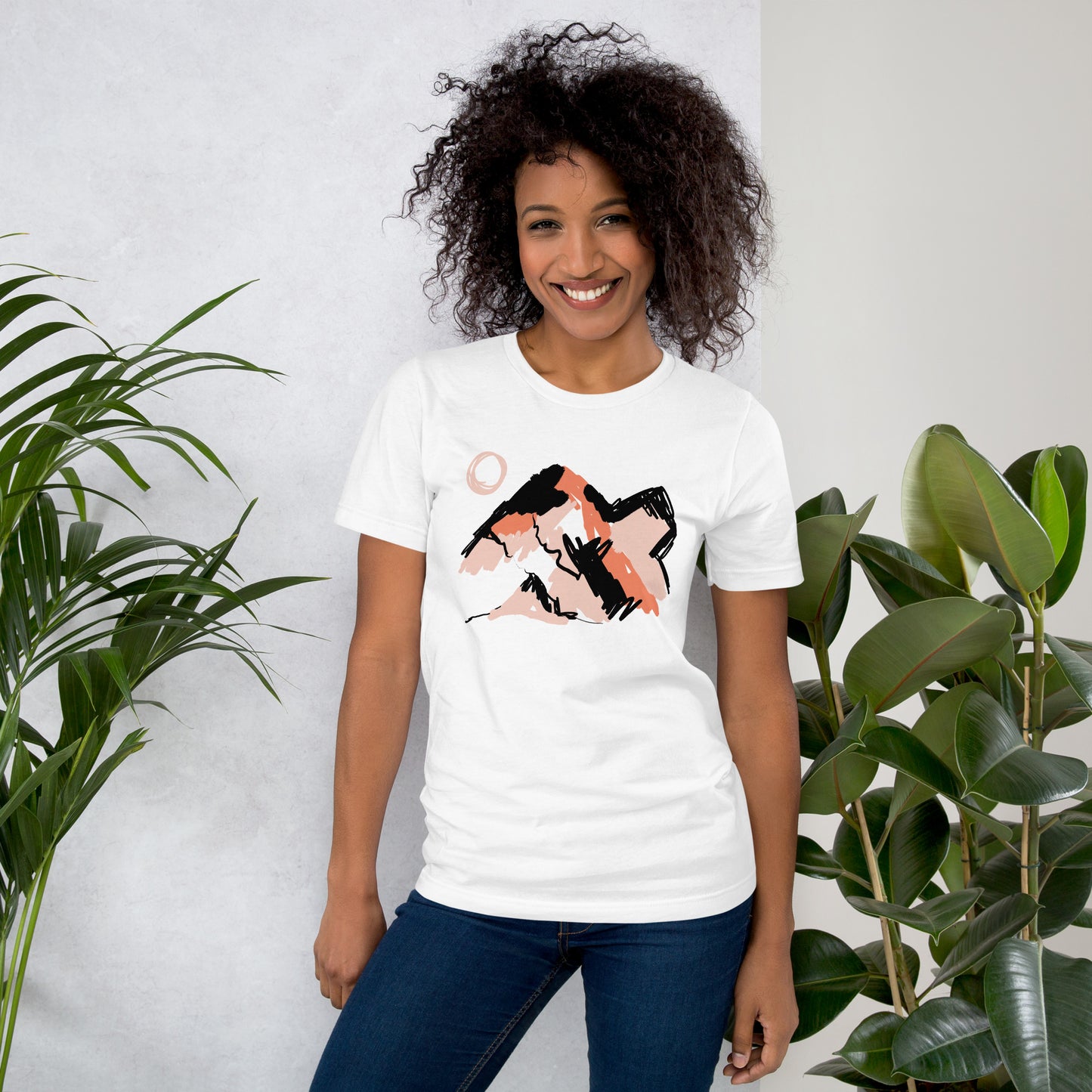 Abstract Mountains Unisex T-Shirt - Tania Bisaz